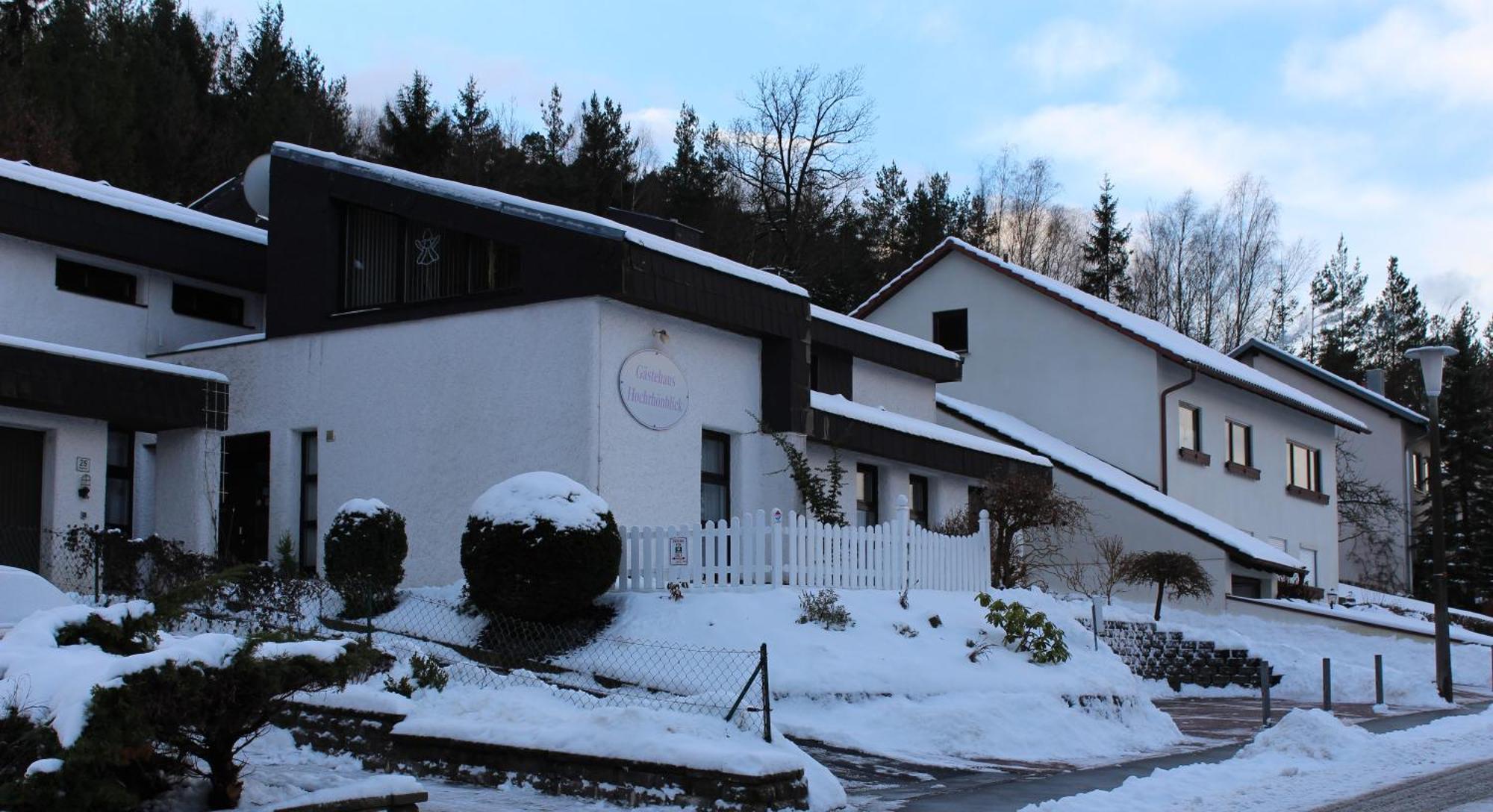 Gaestehaus Hochrhoenblick Schonau an der Brend Exterior photo